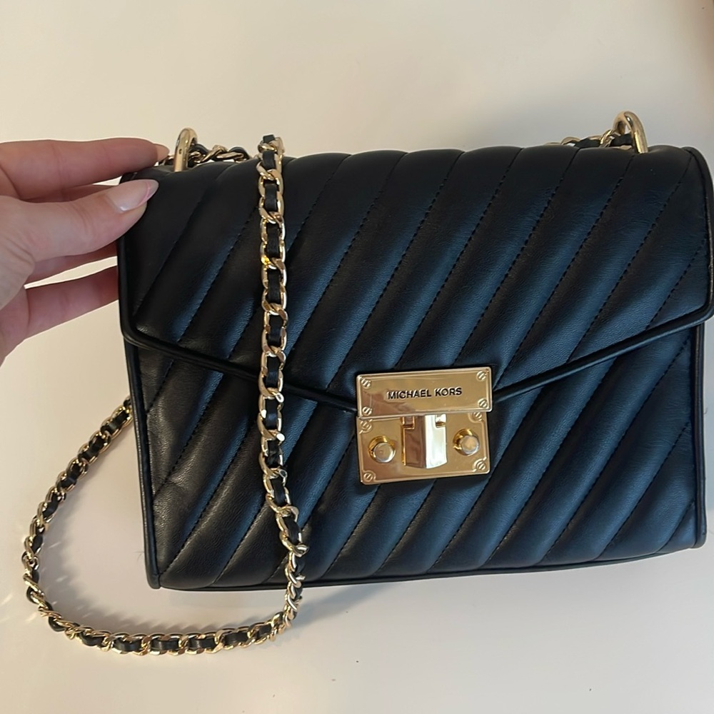 Michael Kors black crossbody bag